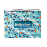 دفتر پلنر هفتگی ایمان طرح گل سفید