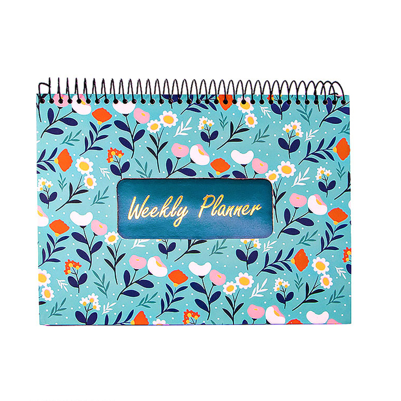 2-4alef دفتر پلنر هفتگی ایمان طرح گل سفید - Image 1