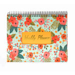 دفتر پلنر هفتگی ایمان طرح گل قرمز