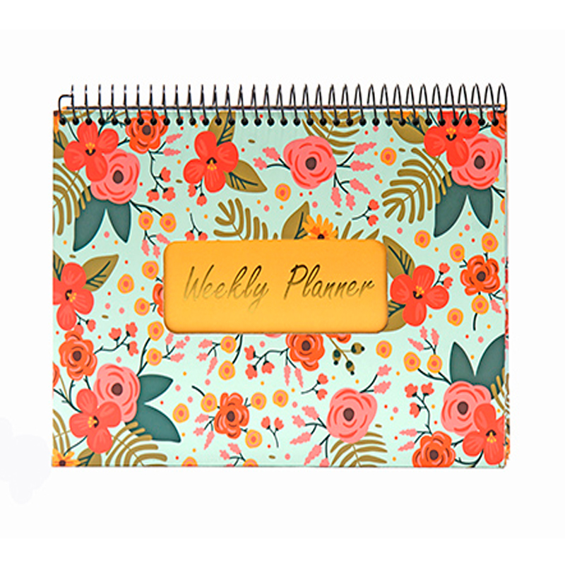 DSC2985-Ehu دفتر پلنر هفتگی ایمان طرح گل قرمز - Image 1