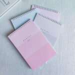 دفتر خط دار 60 برگ سیم از بالا پاستلی