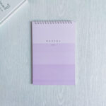 دفتر خط دار 60 برگ سیم از بالا پاستلی - Image 2