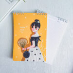 دفتر شطرنجی طرح بابونه yasakam