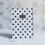 دفتر سیمی کیفت طرح خال خال زمینه سفید 100 برگ