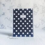 دفتر سیمی کیفت طرح خال خال زمینه مشکی