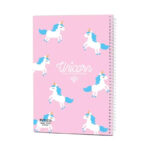 دفتر خط دار 80 برگ پیتیکو طرح یونیکورن آبی