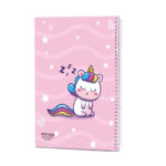 دفتر خط دار 80 برگ پیتیکو طرح یونیکورن صورتی