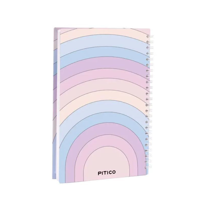 nher896 دفتر جلد سخت سری رنگی طرح 3 - Image 1