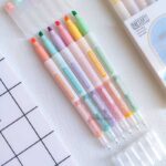 ماژیک هایلایتر و روان نویس نوک نمدی دو سر Secret Garden شش رنگ