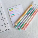 ماژیک هایلایتر و روان نویس نوک نمدی دو سر Secret Garden شش رنگ - Image 3