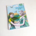 دفتر خط دار 100 برگ نهال طرح فروزن آبی