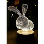 چراغ خواب 3 بعدی مدل استند دار