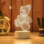 چراغ خواب 3 بعدی مدل استند دار