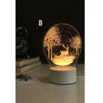 چراغ خواب 3 بعدی مدل استند دار