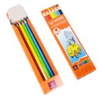 مداد رنگی 6 رنگ ووک مقوایی