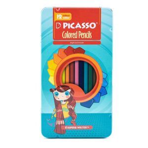 مداد رنگی 12 رنگ فلزی پیکاسو