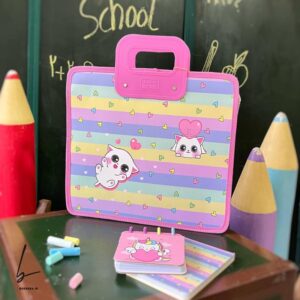 کیف طلقی دسته دار سویل طرح خرگوش صورتی