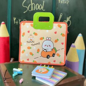 کیف طلقی دسته دار سویل طرح خرگوش نارنجی