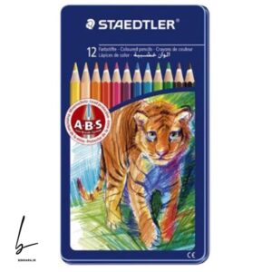مداد رنگی استدلر 12 تایی فلزی