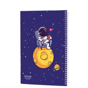 دفتر خط دار ۱۰۰ برگ پیتیکو طرح فضانورد