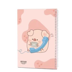 دفتر خط دار 40 برگ پیتیکو طرح خوک