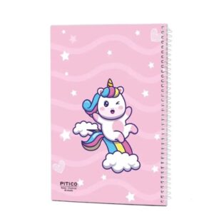 دفتر خط دار40 برگ پیتیکو طرح یونیکورن