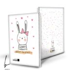 دفتر 100 برگ ایمان سری حیوانات طرح خرگوش کیوت