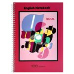 دفتر زبان 2 خط 100 برگ نهال NAHAL