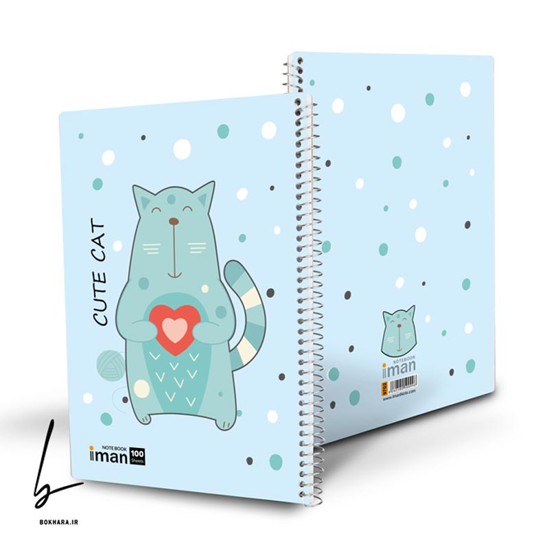 دفتر 100 برگ ایمان سری حیوانات طرح خرس