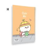 دفتر خط دار مجلد ۱۰۰ برگ پیتیکو سری cute life