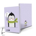 دفتر 100 برگ ایمان سری حیوانات طرح پنگوئن