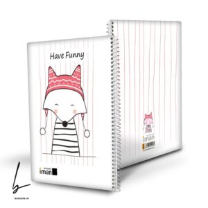 دفتر 100 برگ ایمان سری حیوانات طرح روباه