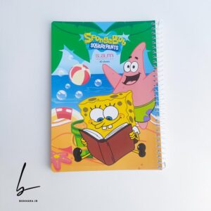دفتر خط دار 80 برگ Sam طرح باب اسفنجی
