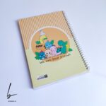 دفتر مجلد 60 برگ ایمان طرح دوستان نارنجی