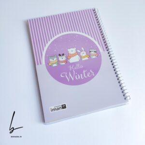 دفتر مجلد 60 برگ ایمان طرح زمستان