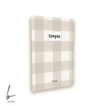 دفتر 100 برگ جلد سخت یری سیمپل