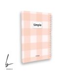 دفتر 100 برگ جلد سخت یری سیمپل