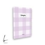 دفتر 100 برگ جلد سخت یری سیمپل