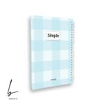 دفتر 100 برگ جلد سخت یری سیمپل