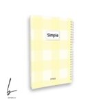 دفتر 100 برگ جلد سخت یری سیمپل