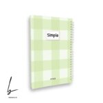 دفتر 100 برگ جلد سخت یری سیمپل