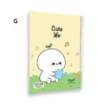 دفتر خط دار مجلد ۱۰۰ برگ پیتیکو سری cute life