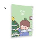 دفتر خط دار مجلد ۱۰۰ برگ پیتیکو سری cute life