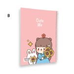 دفتر خط دار مجلد ۱۰۰ برگ پیتیکو سری cute life
