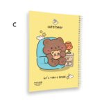 دفتر خط دار مجلد 80 برگ پیتیکو