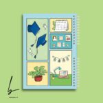 دفتر 80 برگ طرح یونی بوک