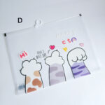 کاور A4 زیپی طرح پنجه گربه