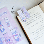 بوک مارک مگنتی طرح خرگوش بنفش