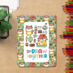 دفتر نقاشی ۴۰ برگ وزیری طرح گوزن کوچولو