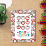 دفتر نقاشی ۴۰ برگ وزیری طرح توت فرنگی ها